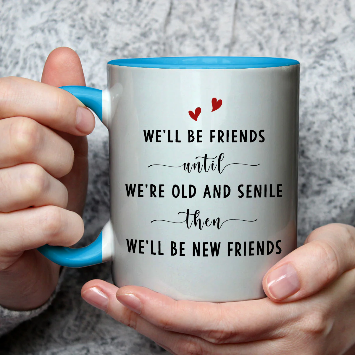 Be My Best Friends - Personalized Custom Accent Mug - Image 4