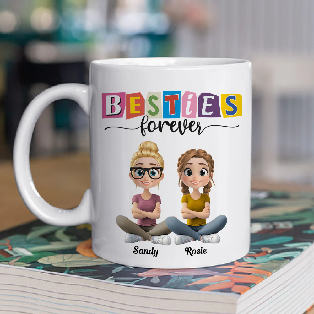 Be My Bestie Forever - Personalized Custom Coffee Mug - Image 2