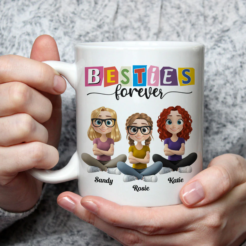 Be My Bestie Forever - Personalized Custom Coffee Mug - Image 3