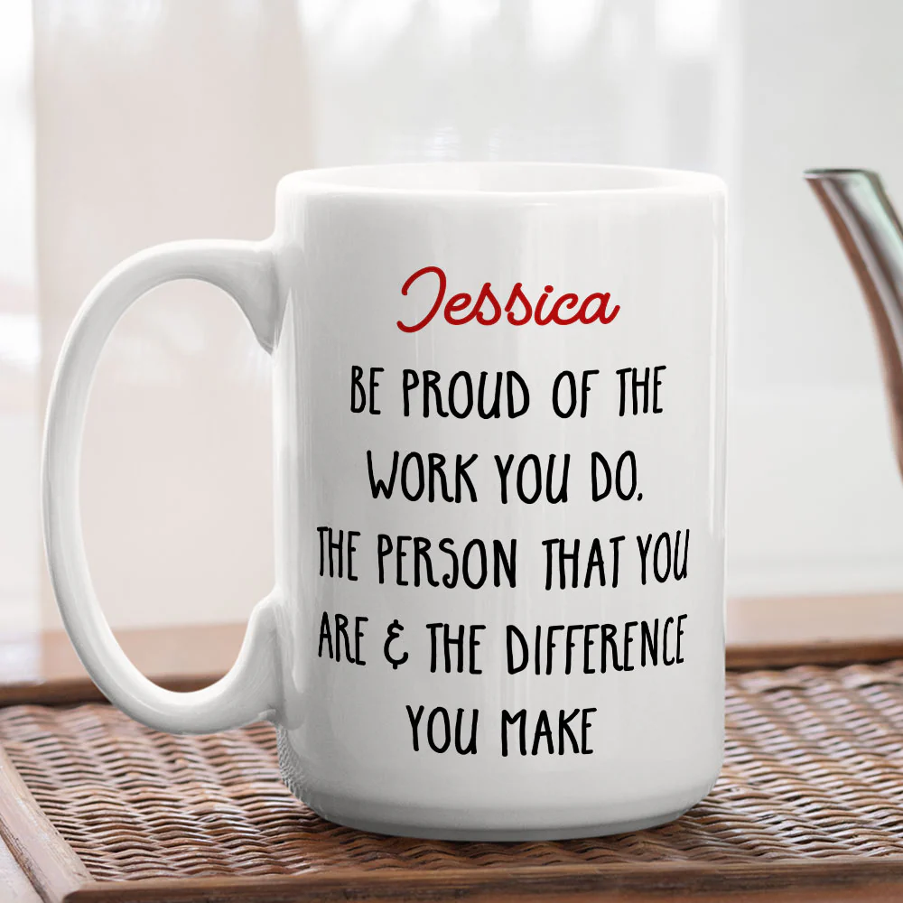 Be Proud - Personalized Custom Coffee Mug - Image 3
