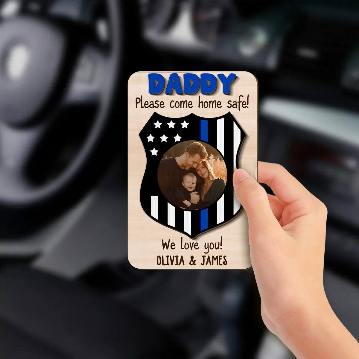 Be Safe I Need You - Personalized Custom Car Visor Clip - Image 2