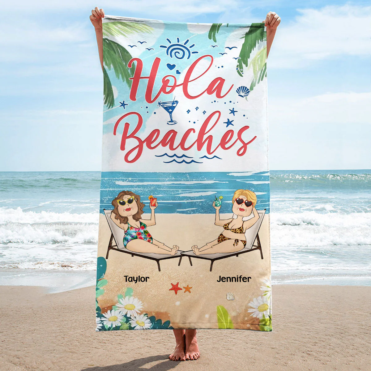 Beach Lover - Personalized Custom Beach Towel - Image 3