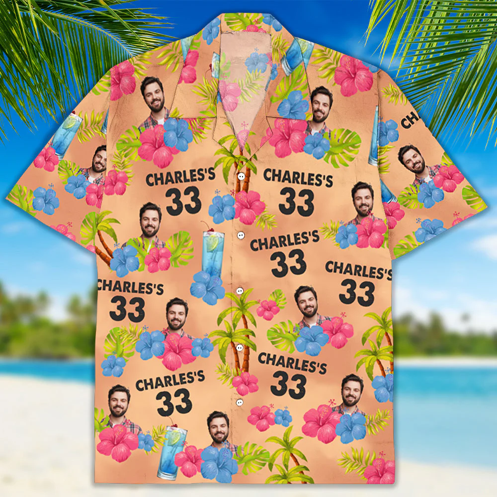 Beach Party Ready - Personalized Custom Hawaiian Shirt - Image 2