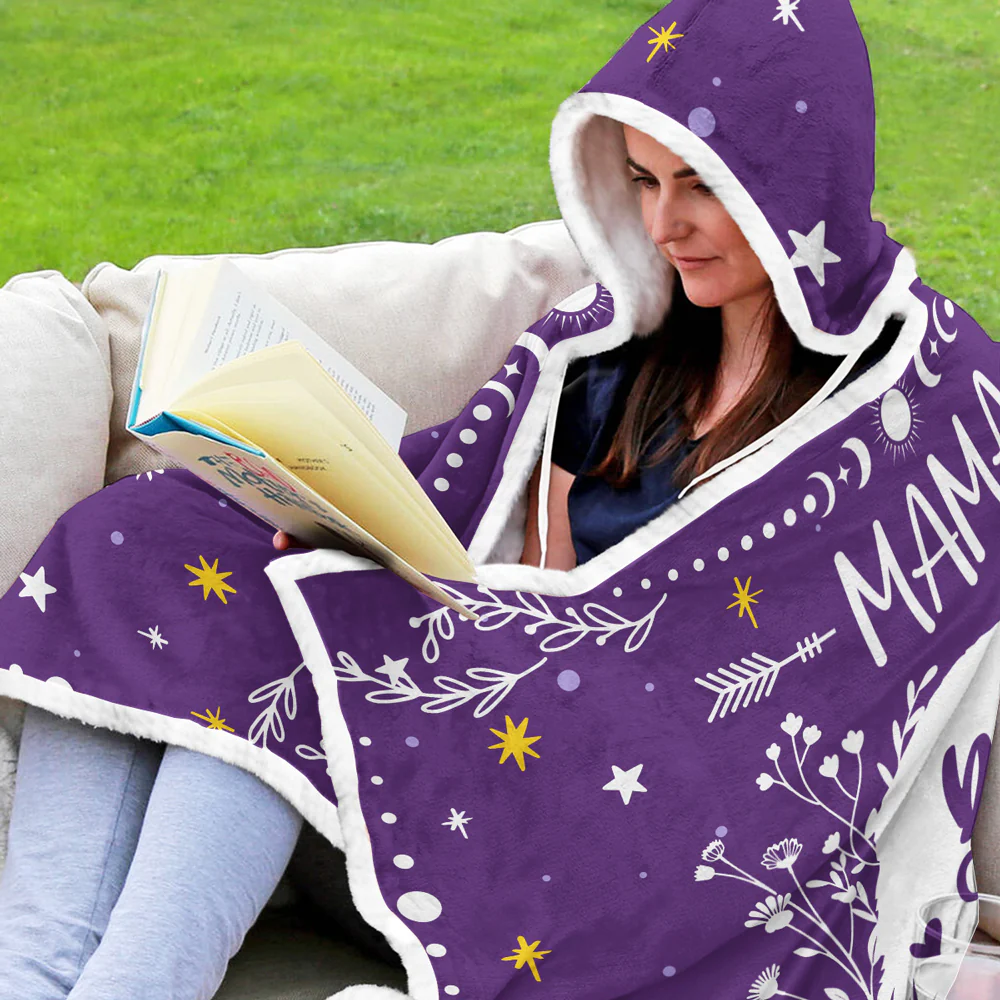 Bear Family - Personalized Custom Hooded Blanket - Image 2