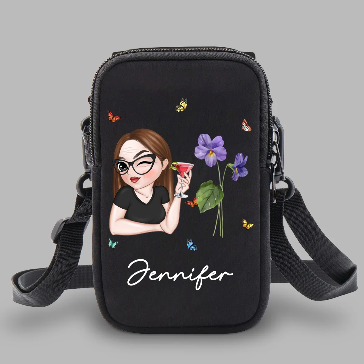 Beautiful Bestie - Personalized Custom Water Bottle Carrier Bag - Image 11