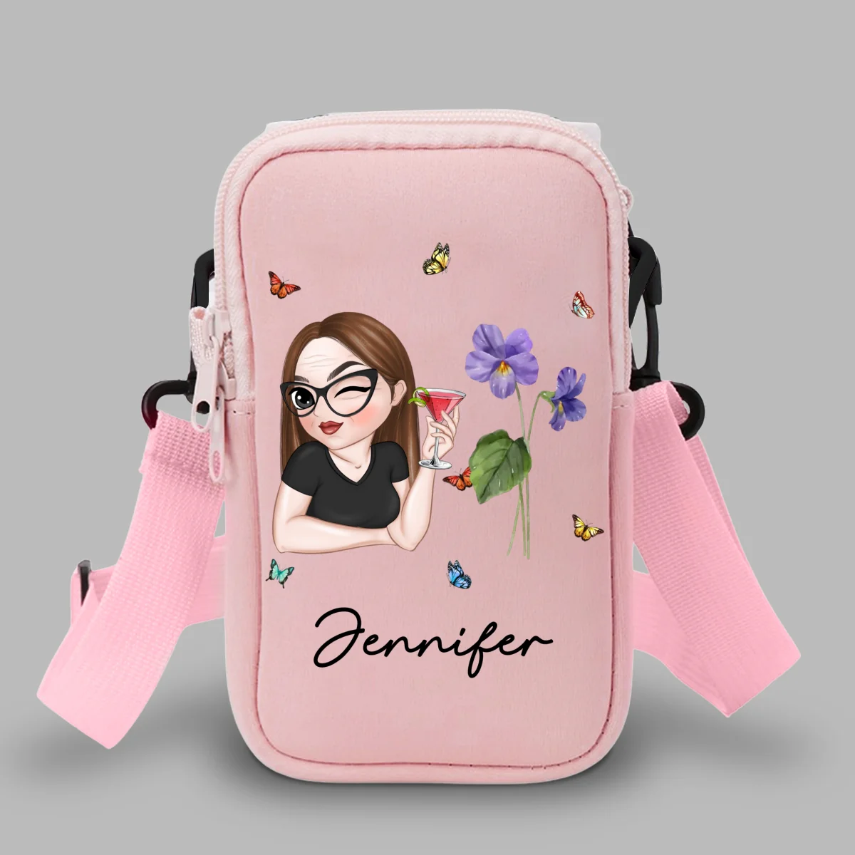 Beautiful Bestie - Personalized Custom Water Bottle Carrier Bag - Image 12