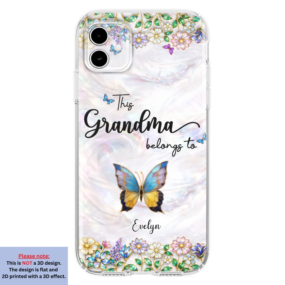 Beautiful Floral Grandma - Personalized Custom 3D Inflated Effect Phone Case - Image 10