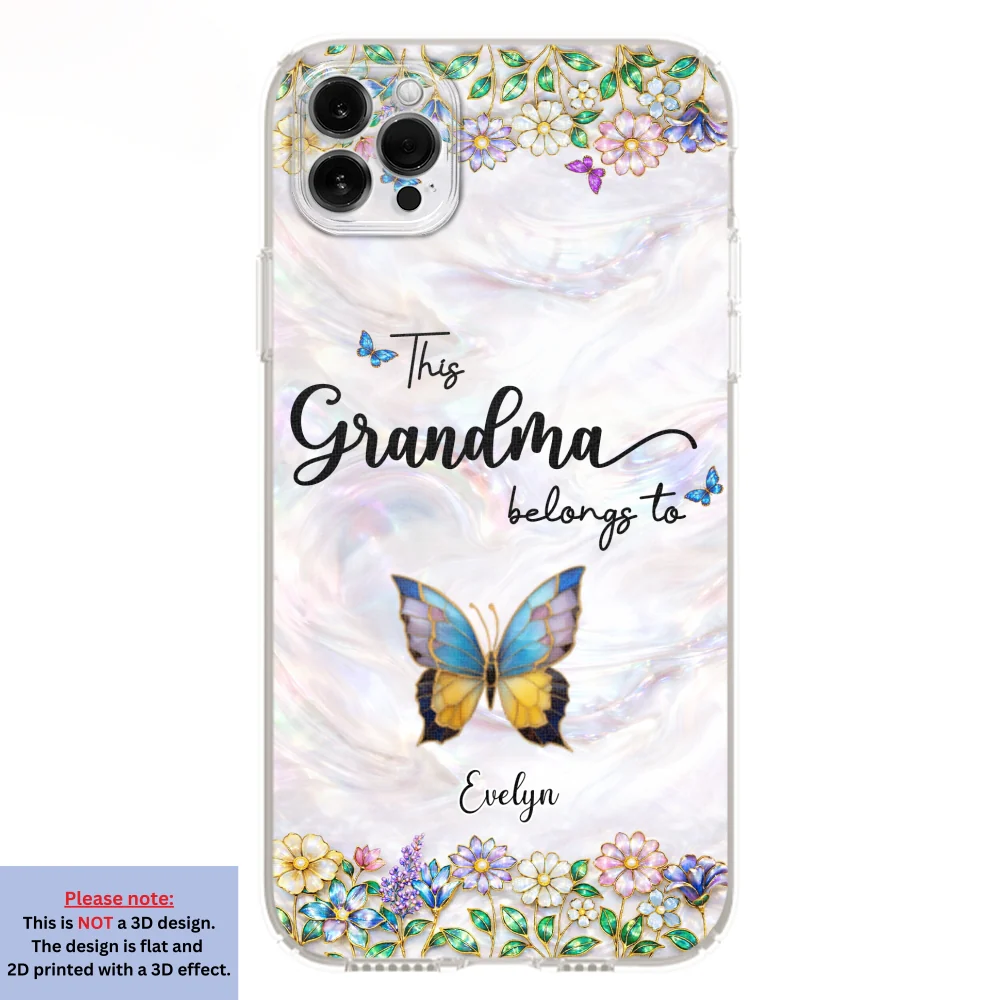 Beautiful Floral Grandma - Personalized Custom 3D Inflated Effect Phone Case - Image 11