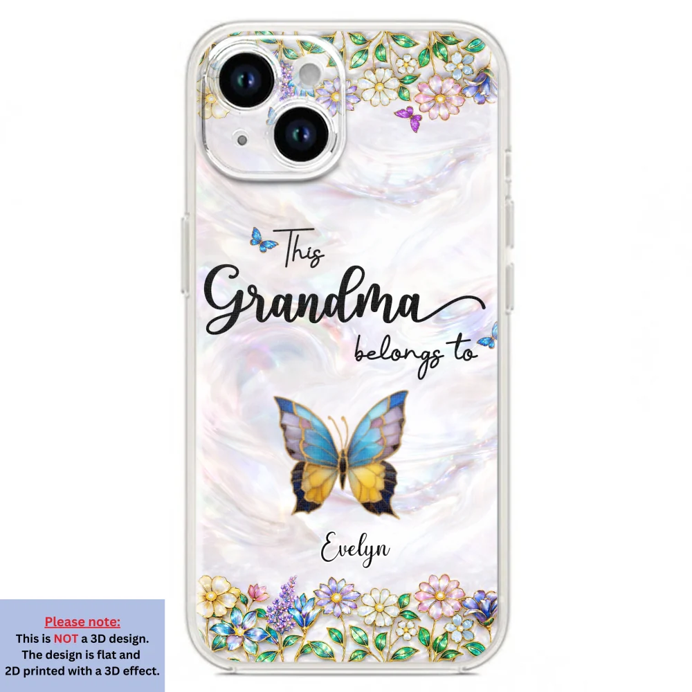Beautiful Floral Grandma - Personalized Custom 3D Inflated Effect Phone Case - Image 17