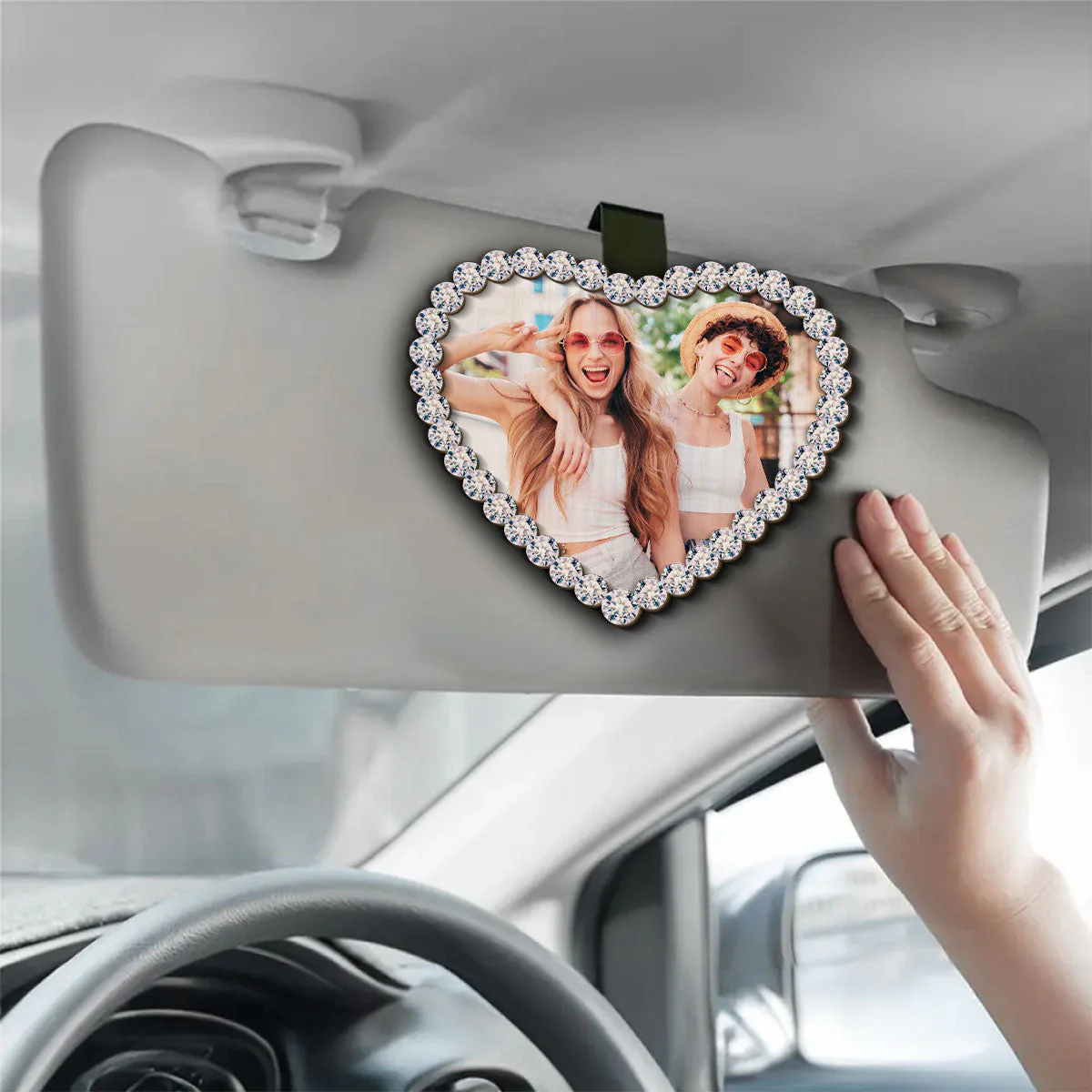Beautiful Friendship - Personalized Custom Car Visor Clip - Image 2