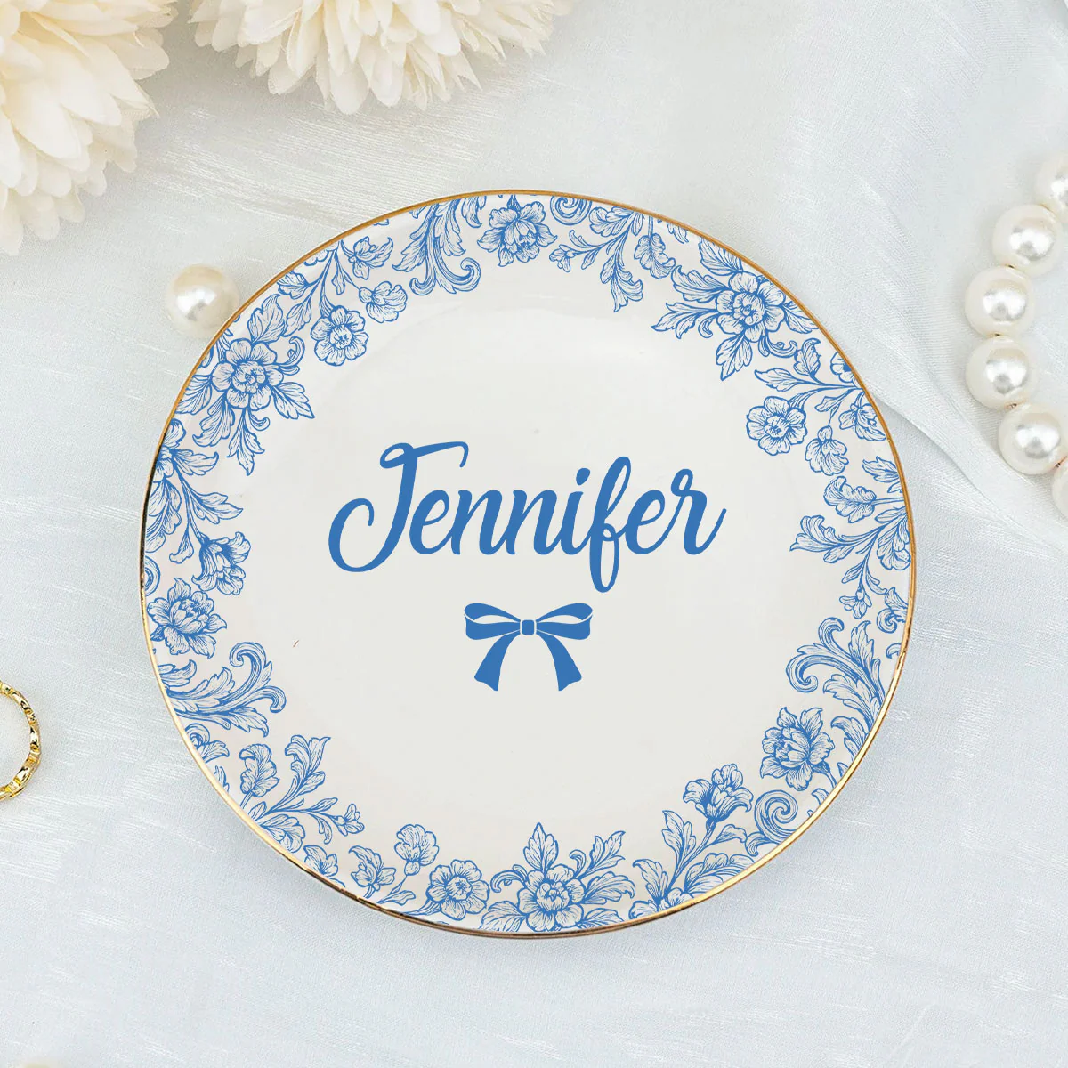 Beautiful Garden For Friend - Personalized Custom Jewelry Dish - Image 2