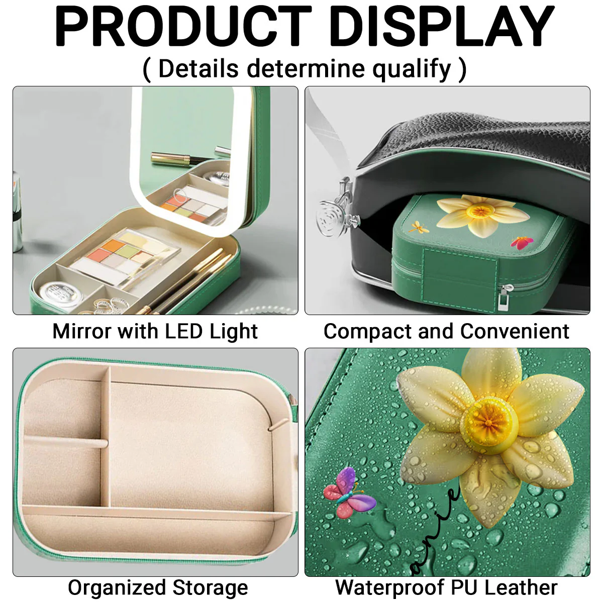 Beautiful Girl - Personalized Custom Jewelry Box With LED Mirror - Image 3
