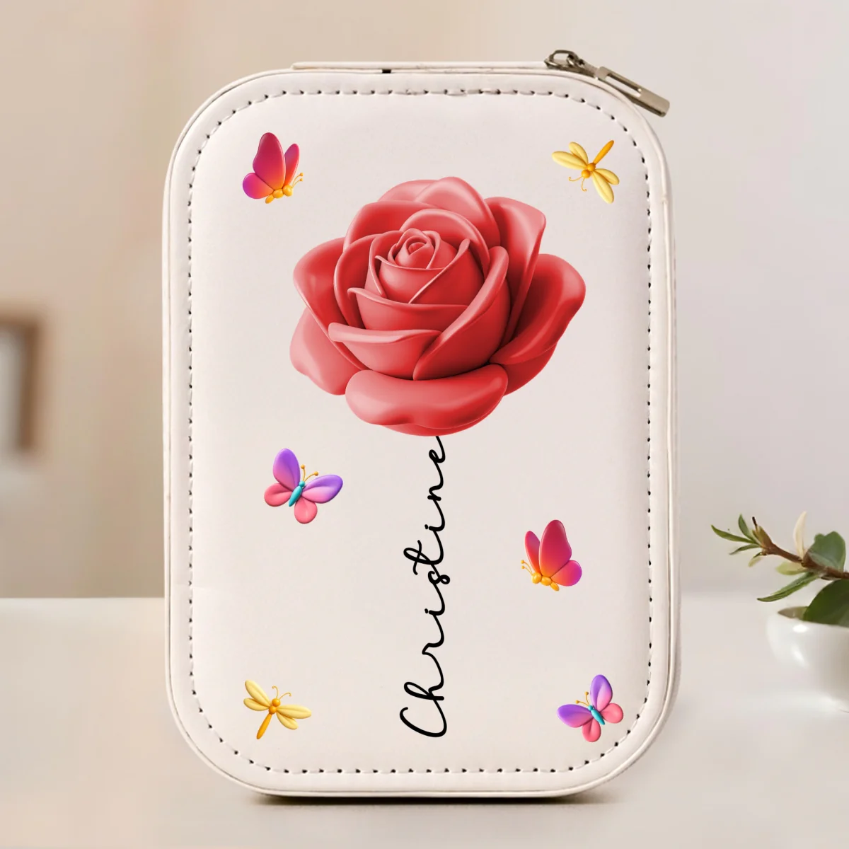 Beautiful Girl - Personalized Custom Jewelry Box With LED Mirror - Image 6