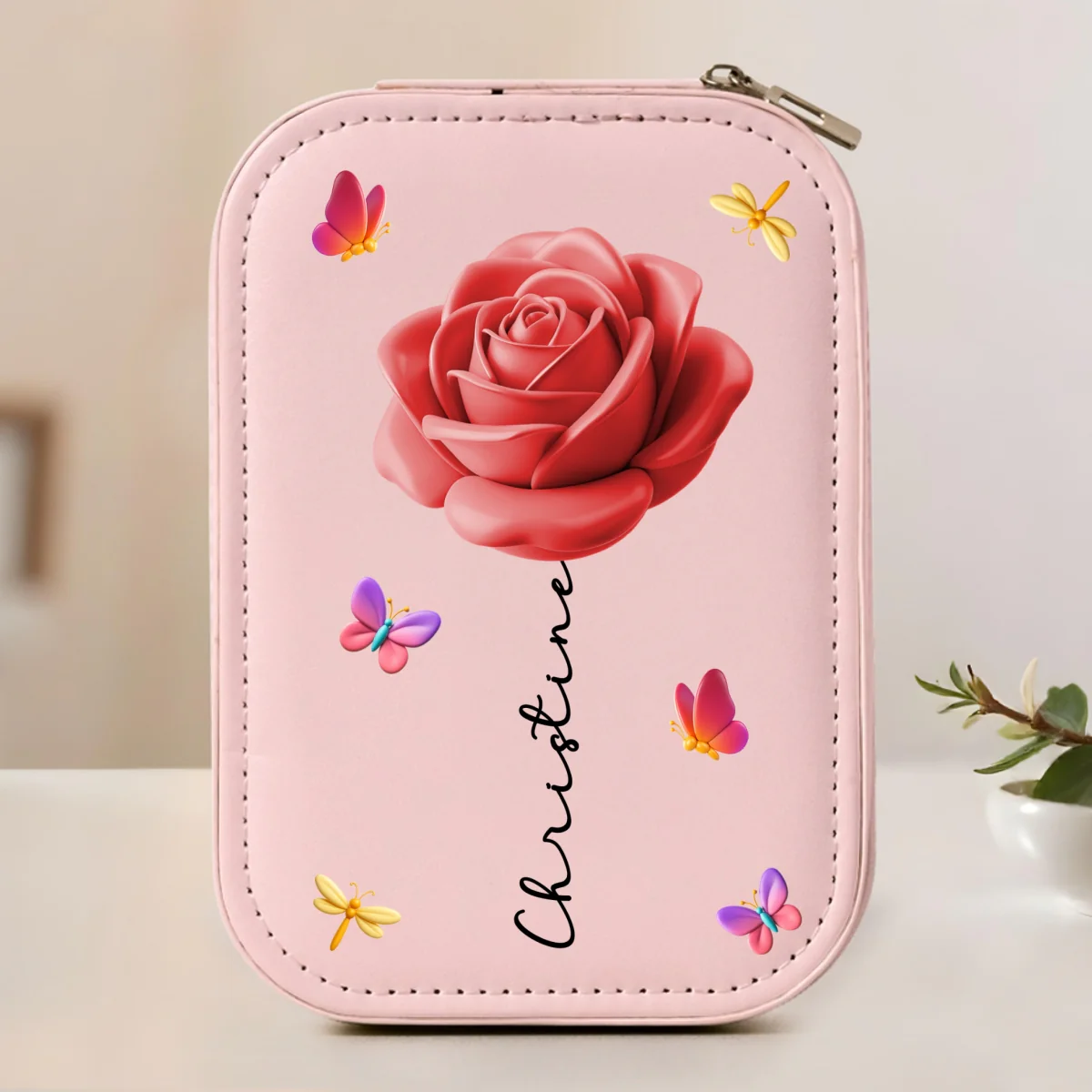 Beautiful Girl - Personalized Custom Jewelry Box With LED Mirror - Image 7