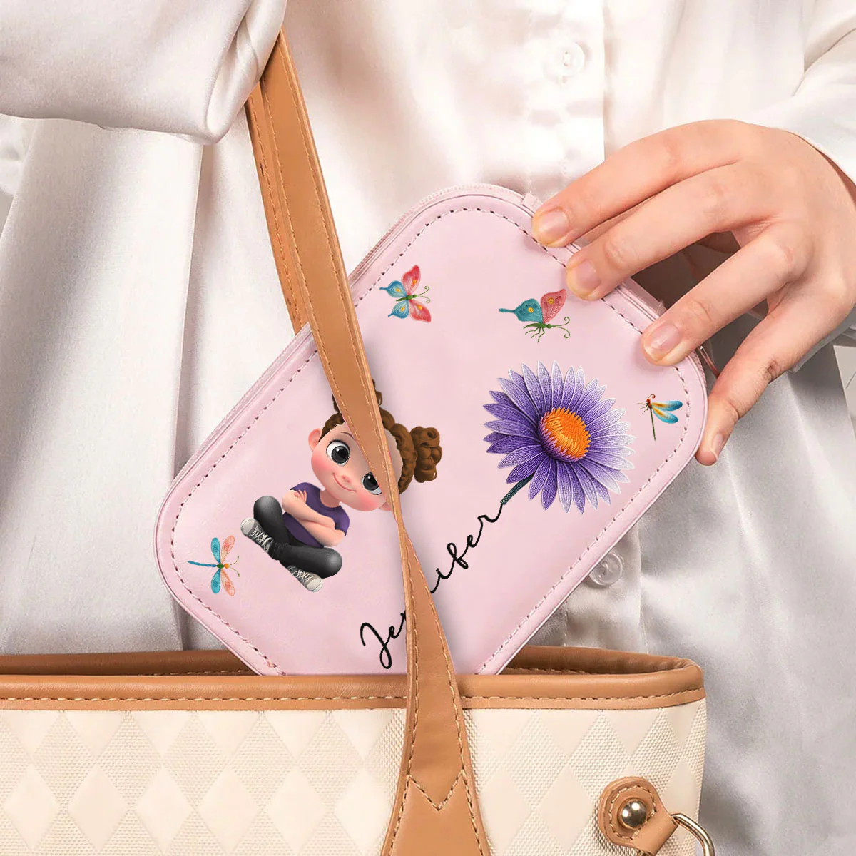 Beautiful Little Soul - Personalized Custom Jewelry Box With LED Mirror - Image 2