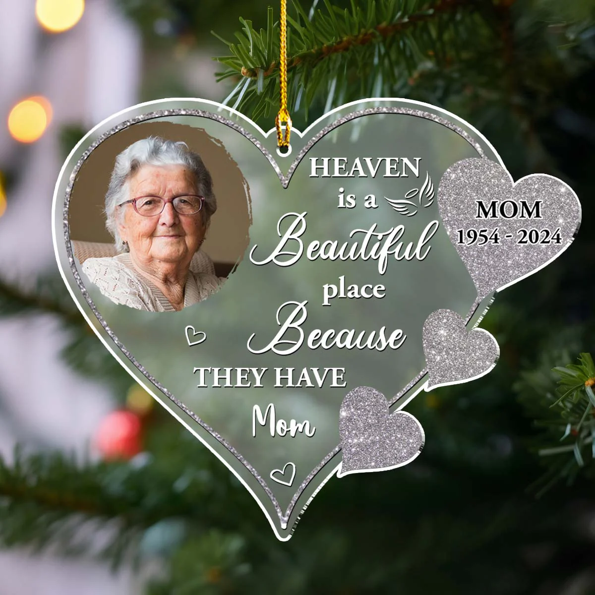 Beautiful Place Version 2 - Personalized Custom Frosted Acrylic Ornament - Image 4