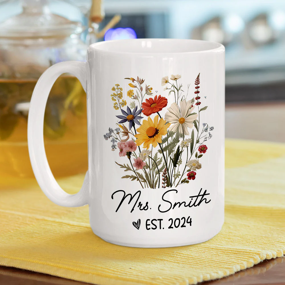 Became Mr. and Mrs - Personalized Custom Coffee Mug - Image 4