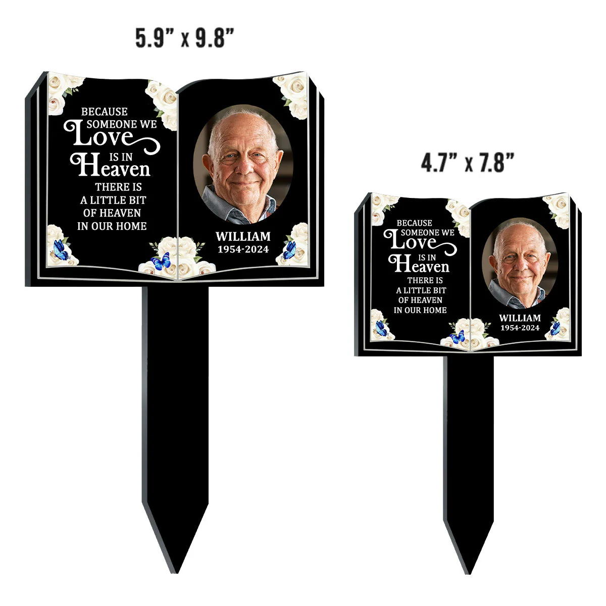 Because Someone We Love Is In Heaven - Personalized Custom Acrylic Garden Stake - Image 3