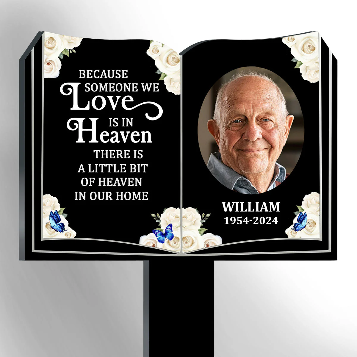 Because Someone We Love Is In Heaven - Personalized Custom Acrylic Garden Stake - Image 4