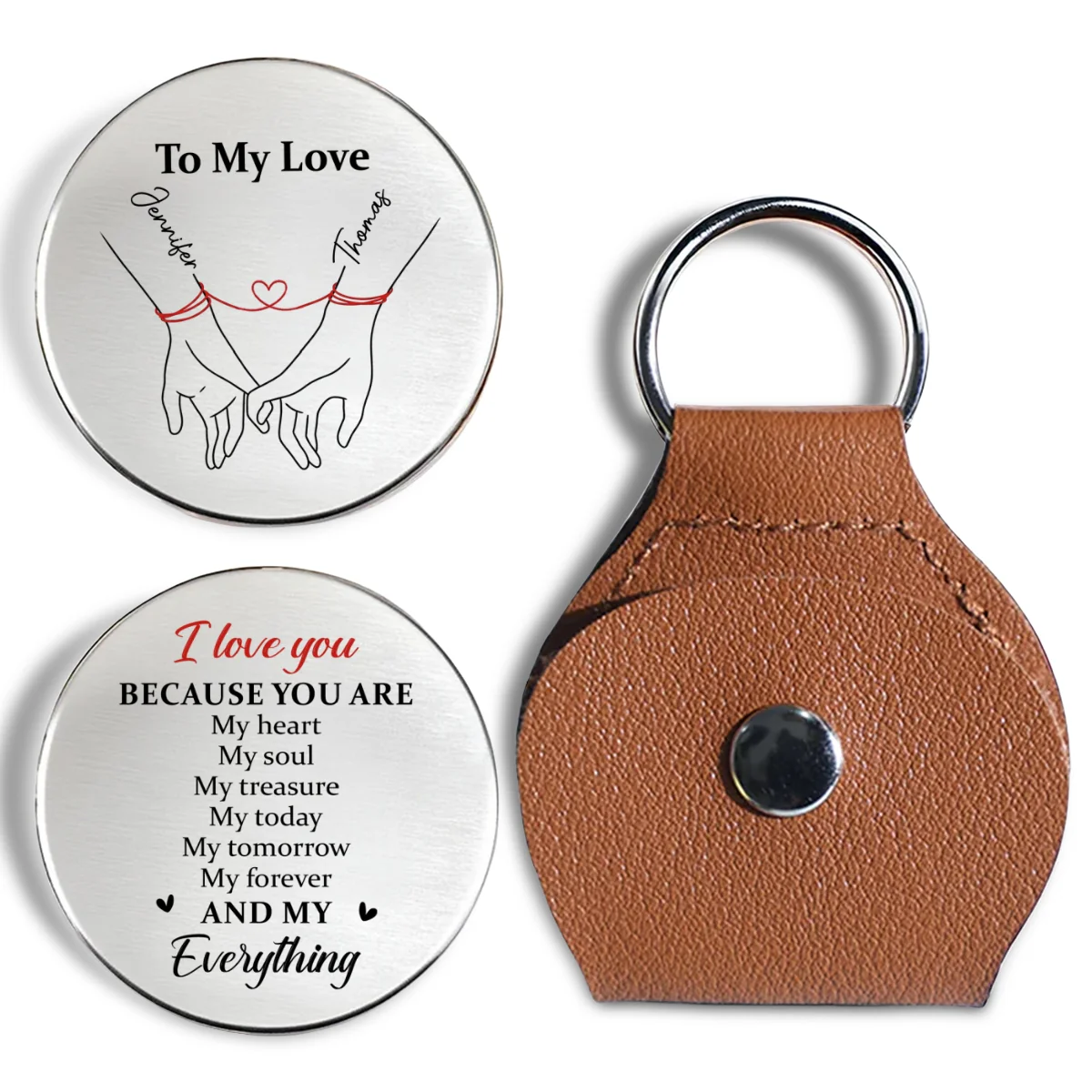 Because You Are - Personalized Custom Pocket Hug - Image 6
