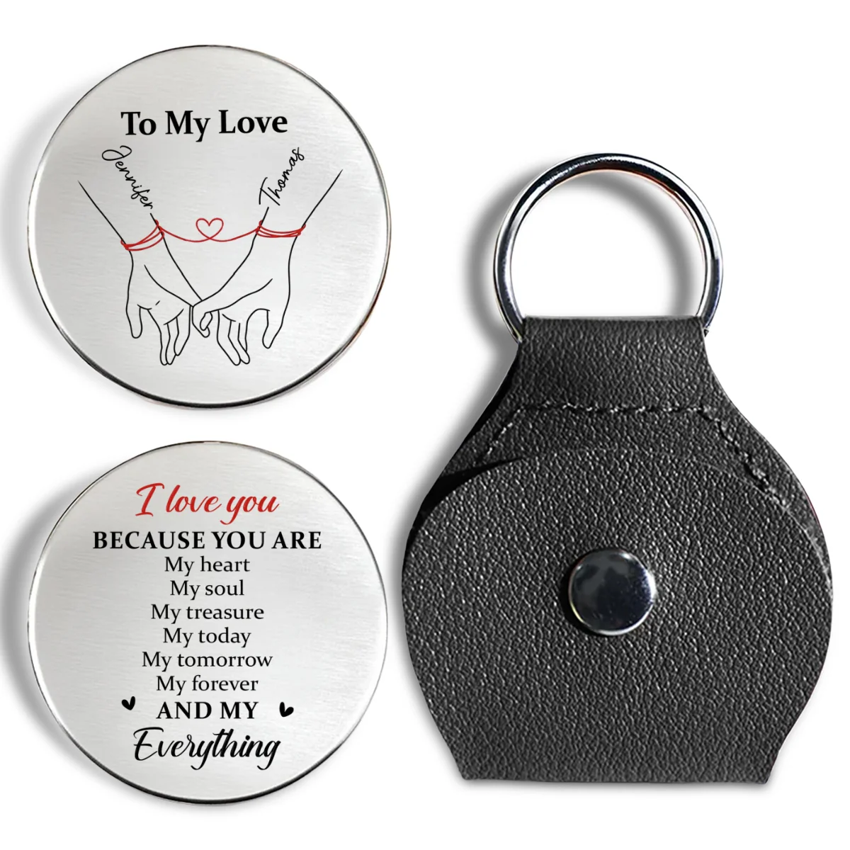 Because You Are - Personalized Custom Pocket Hug - Image 7