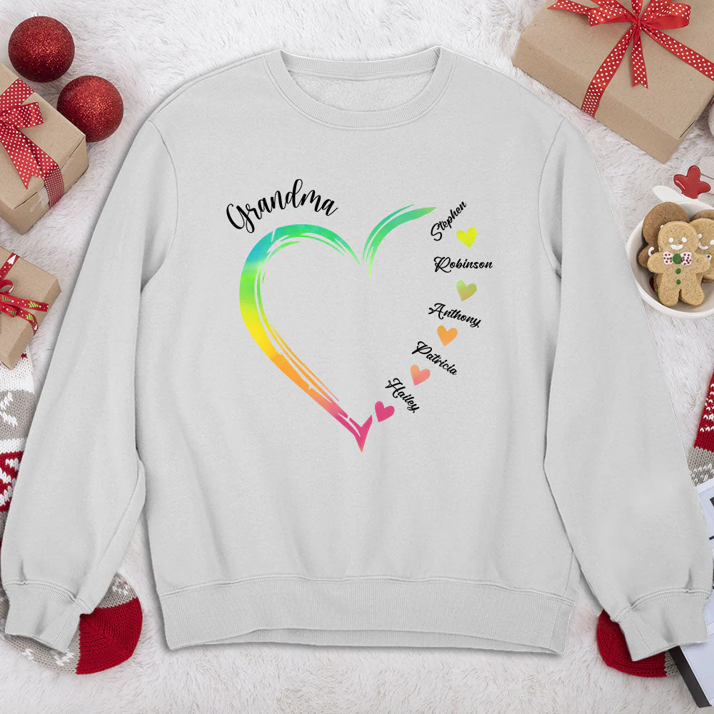Becoming A Grandmother - Personalized Custom Sweatshirt - Image 2