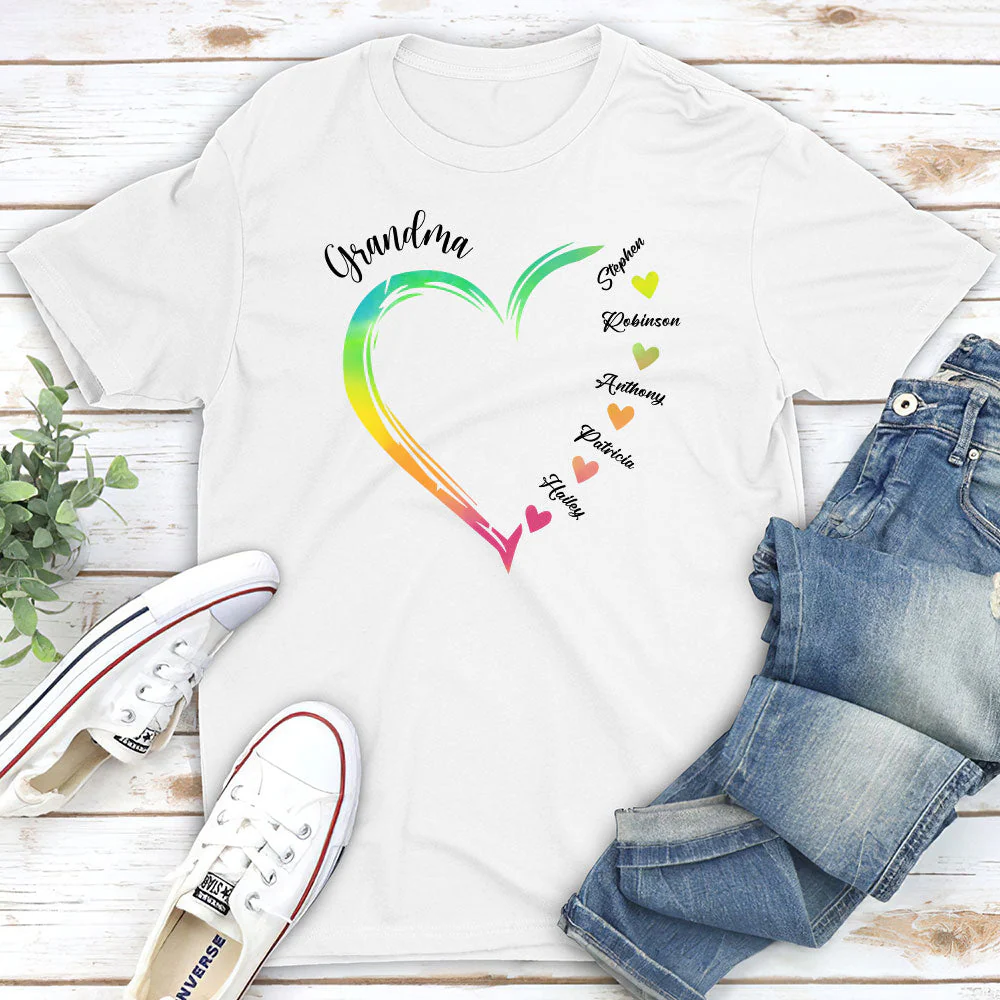 Becoming A Grandmother - Personalized Custom Unisex T-shirt - Image 2