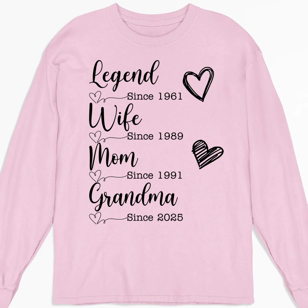 Becoming Legend Grandma - Personalized Custom Shirt - Image 12