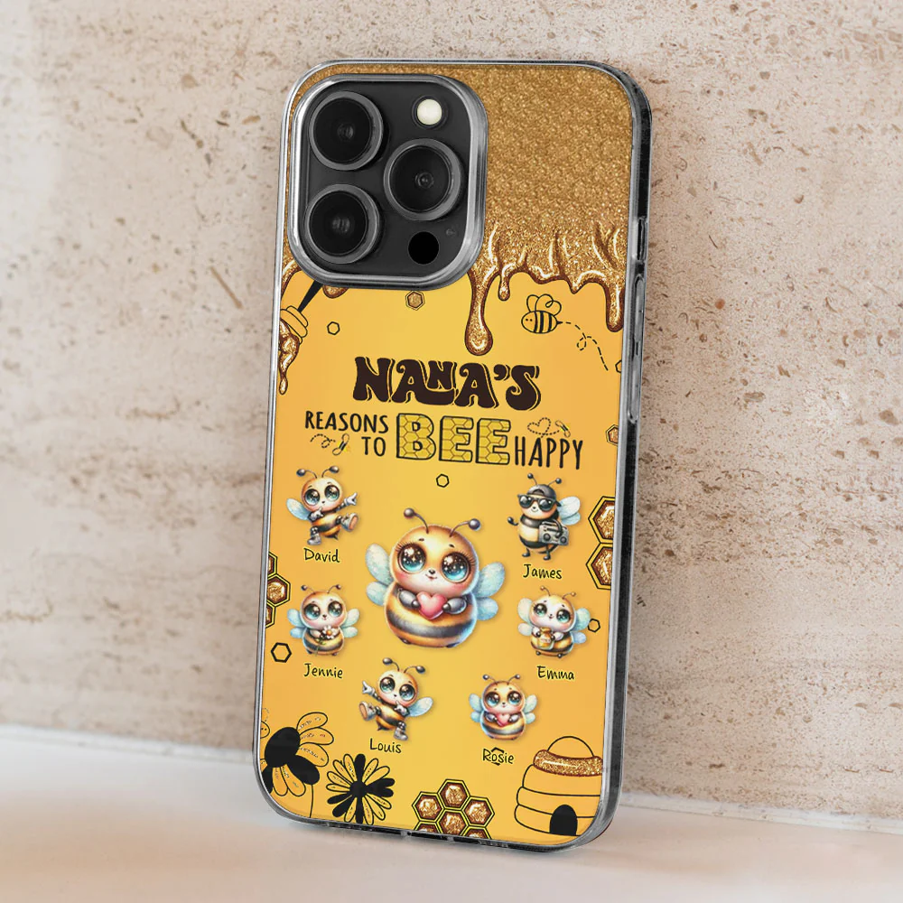 Bee Happy - Personalized Custom Phone Case - Image 6