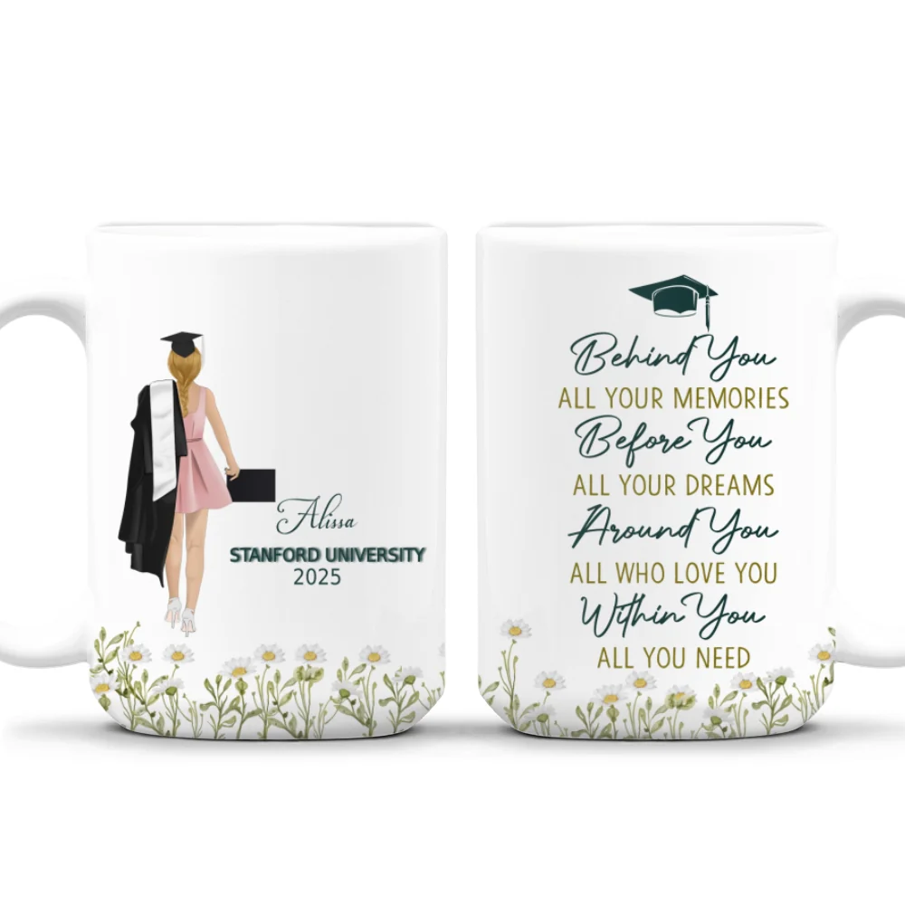 Behind You All Your Memories Before You All Your Dreams - Personalized Custom Coffee Mug - Image 7