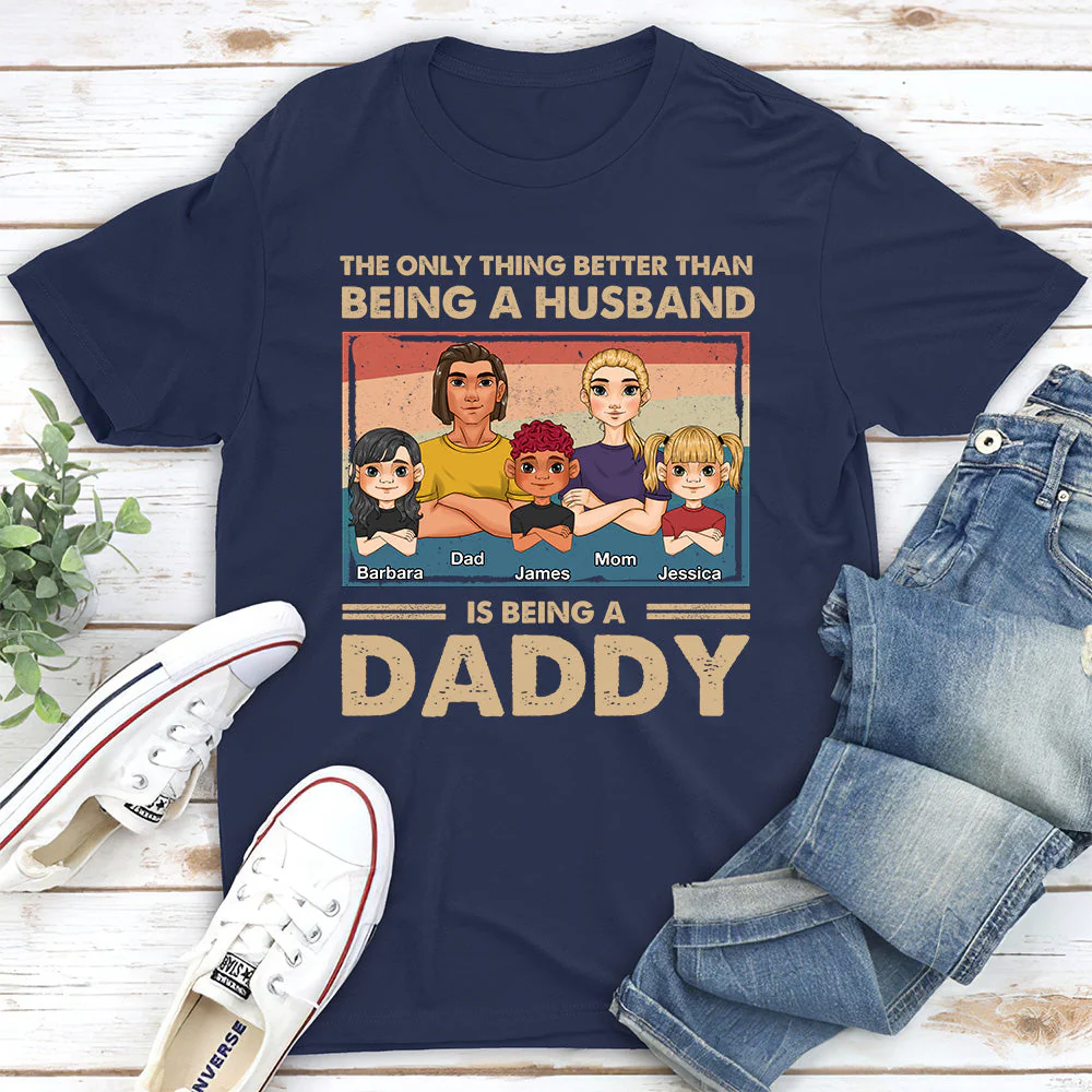 Being A Dad - Personalized Custom Shirt - Image 2