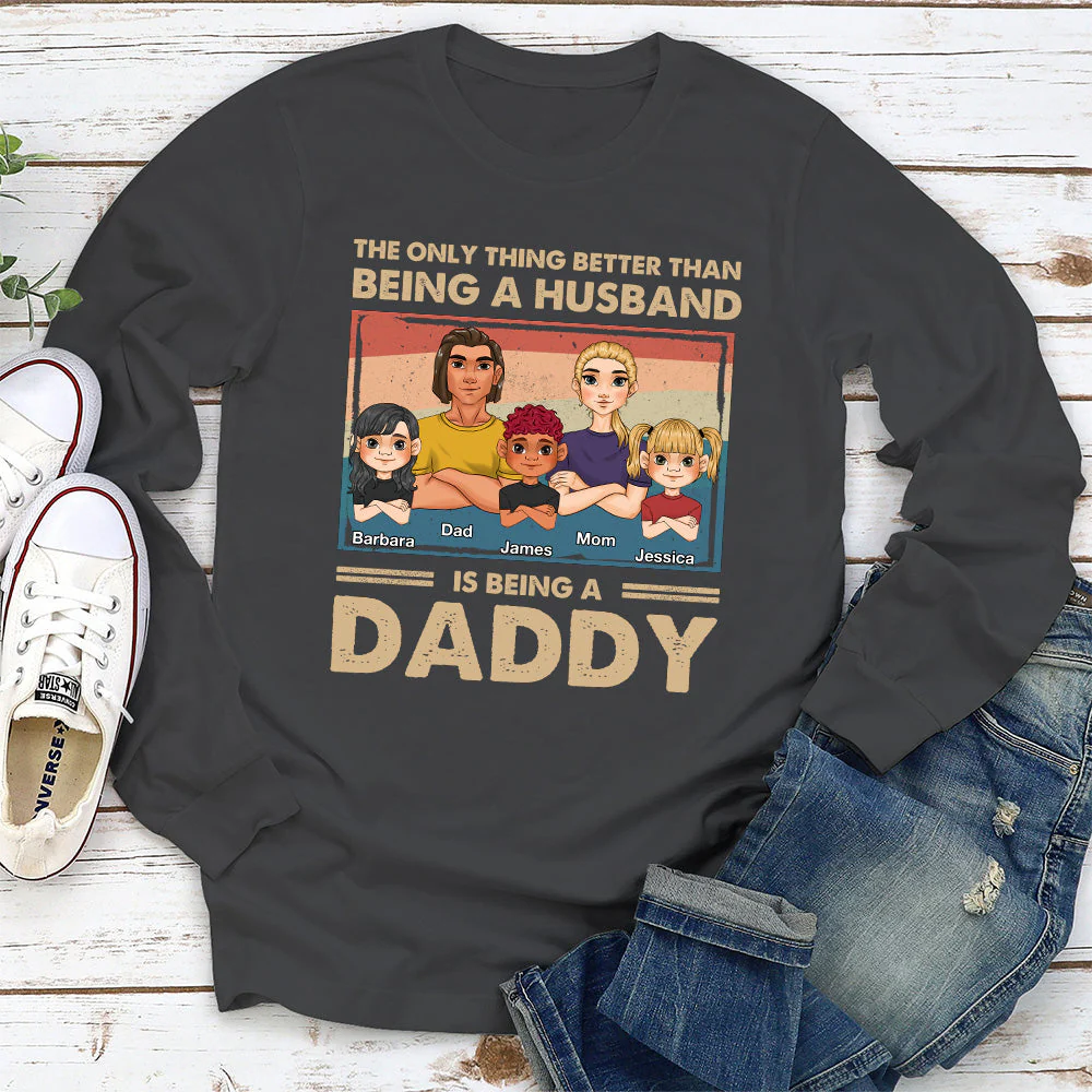 Being A Dad - Personalized Custom Shirt - Image 3