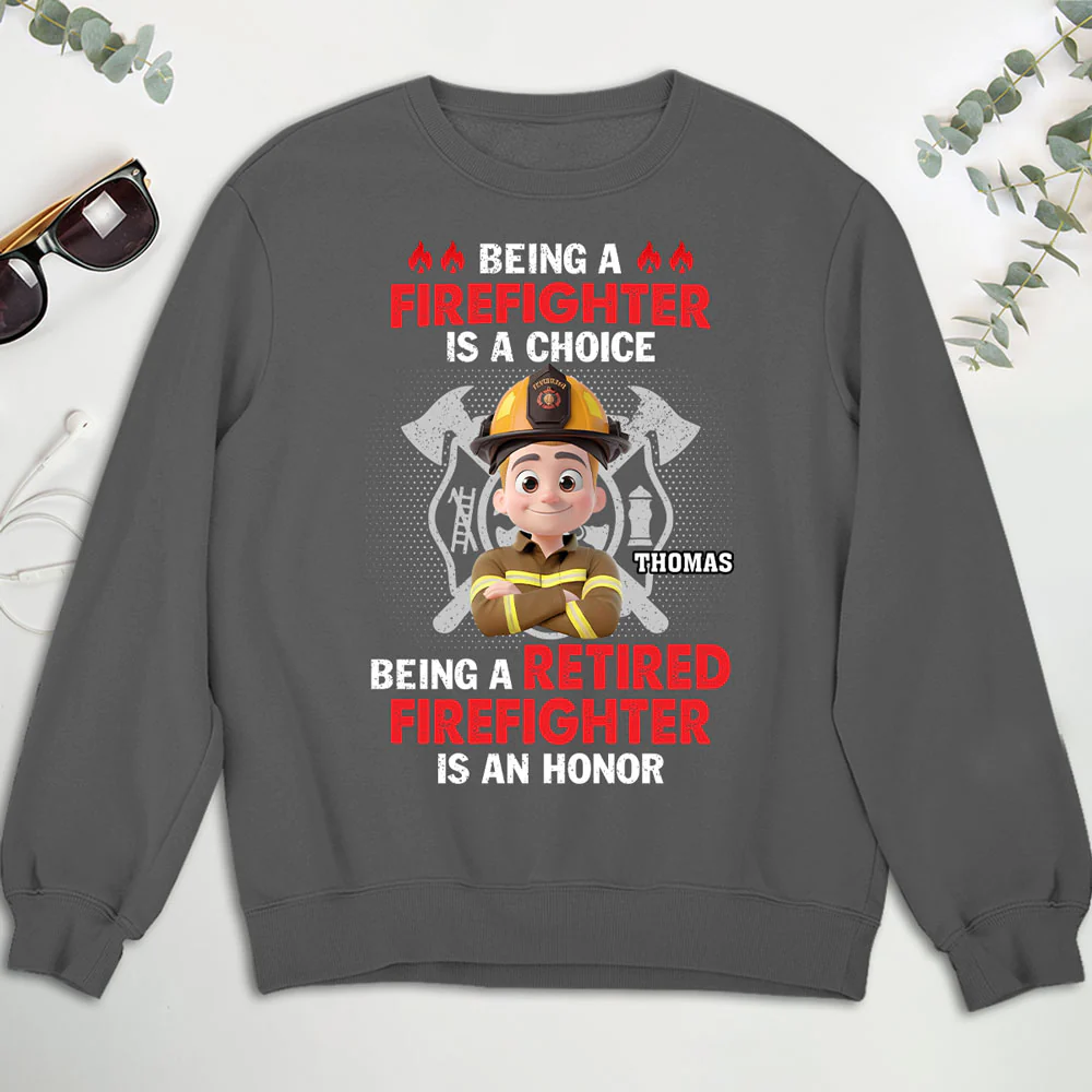 Being A Firefighter - Personalized Custom Shirt - Image 3