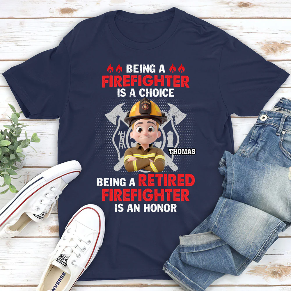 Being A Firefighter - Personalized Custom Shirt - Image 5