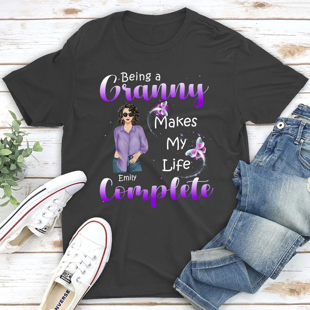 Being A Grandma - Personalized Custom Unisex T-shirt - Image 4