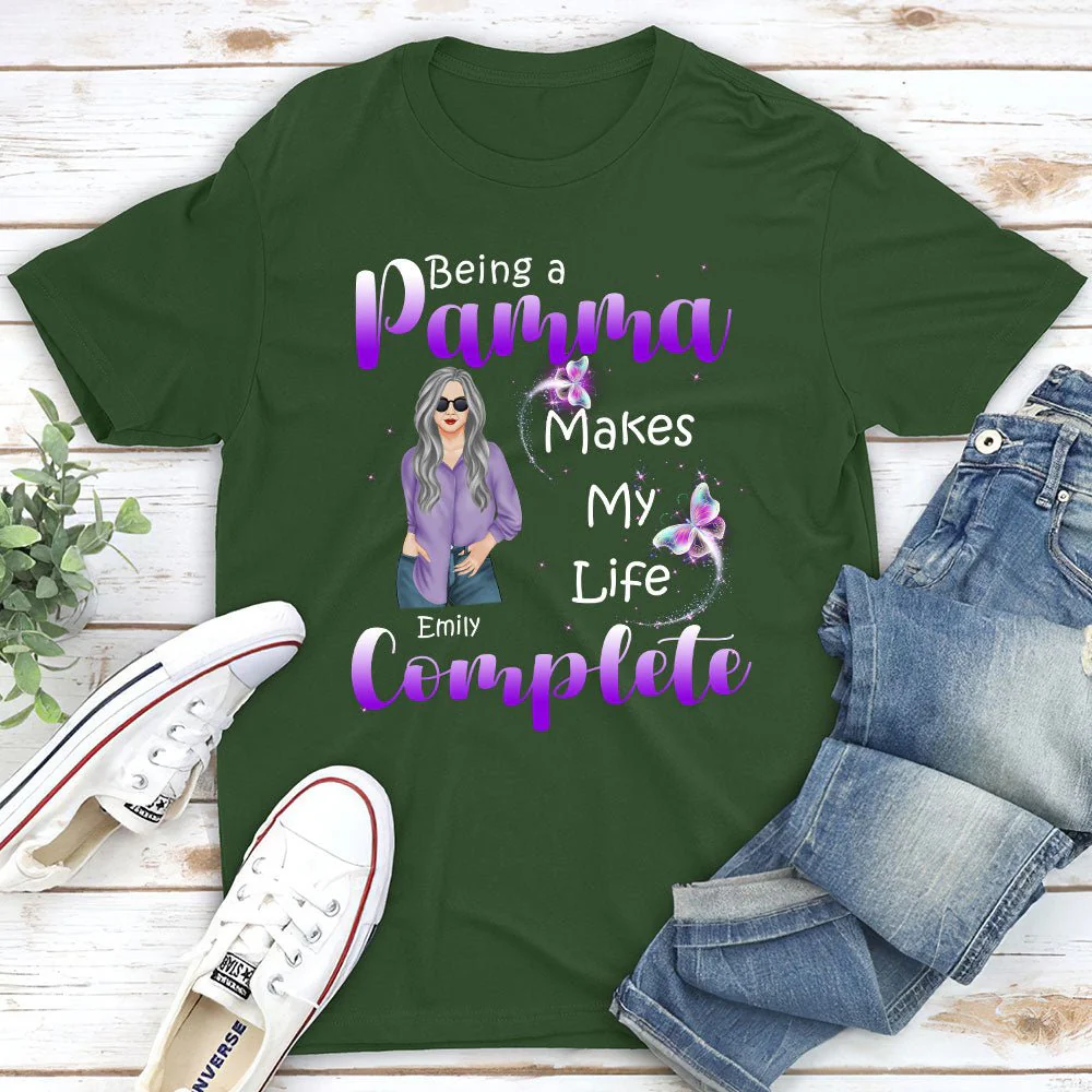 Being A Grandma - Personalized Custom Unisex T-shirt - Image 5