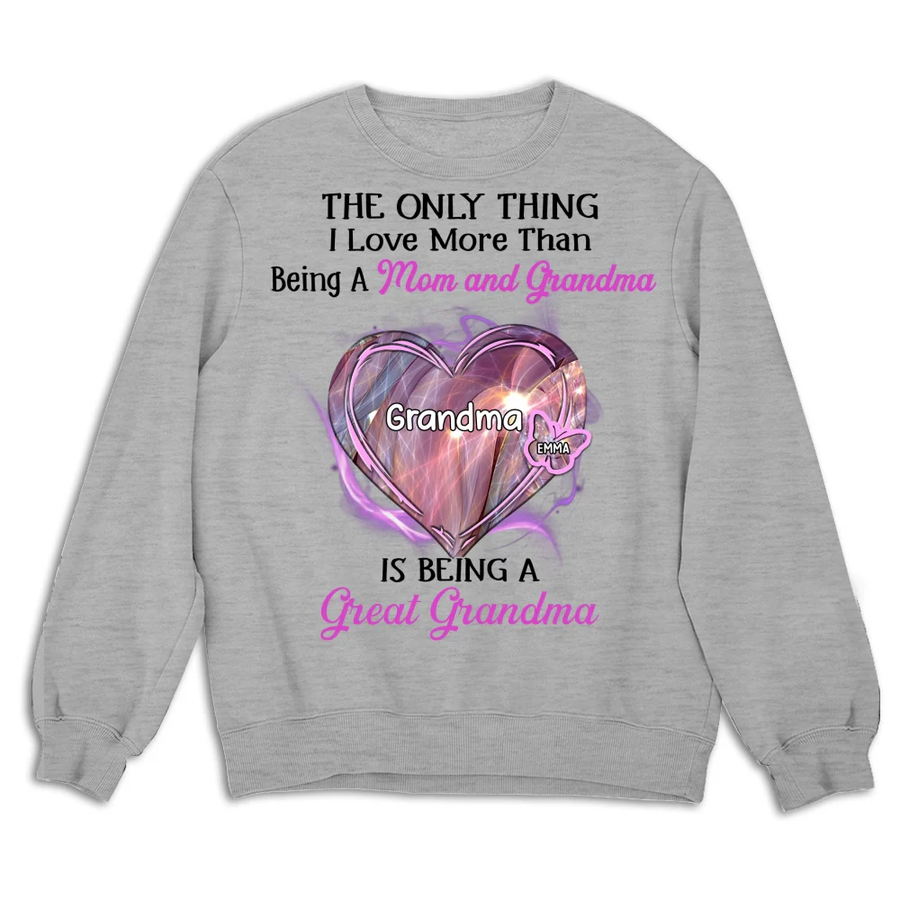 Being A Great Grandma - Personalized Custom Shirt - Image 14
