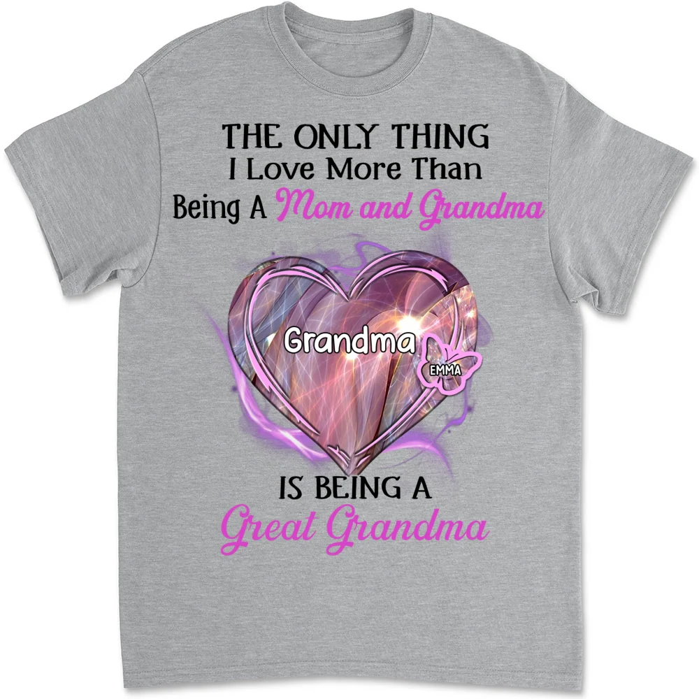 Being A Great Grandma - Personalized Custom Shirt - Image 7