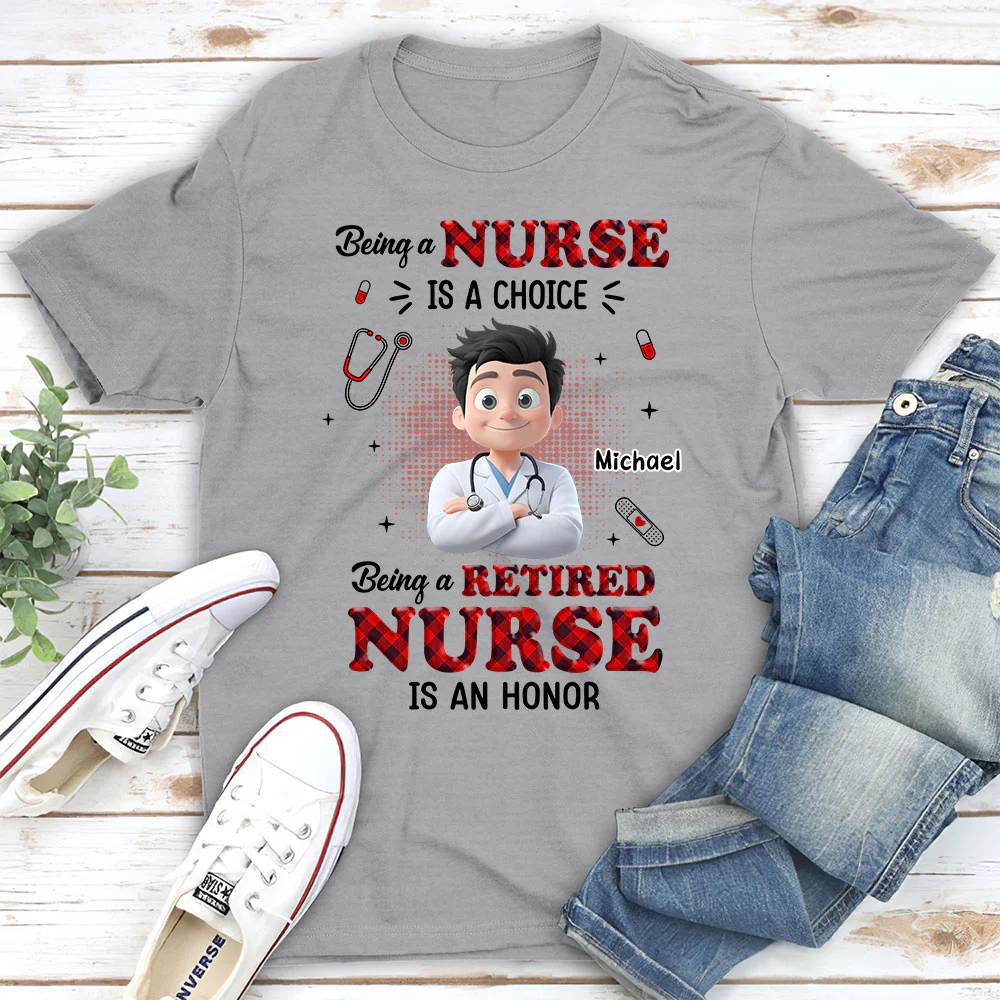 Being A Nurse - Personalized Custom Shirt - Image 3
