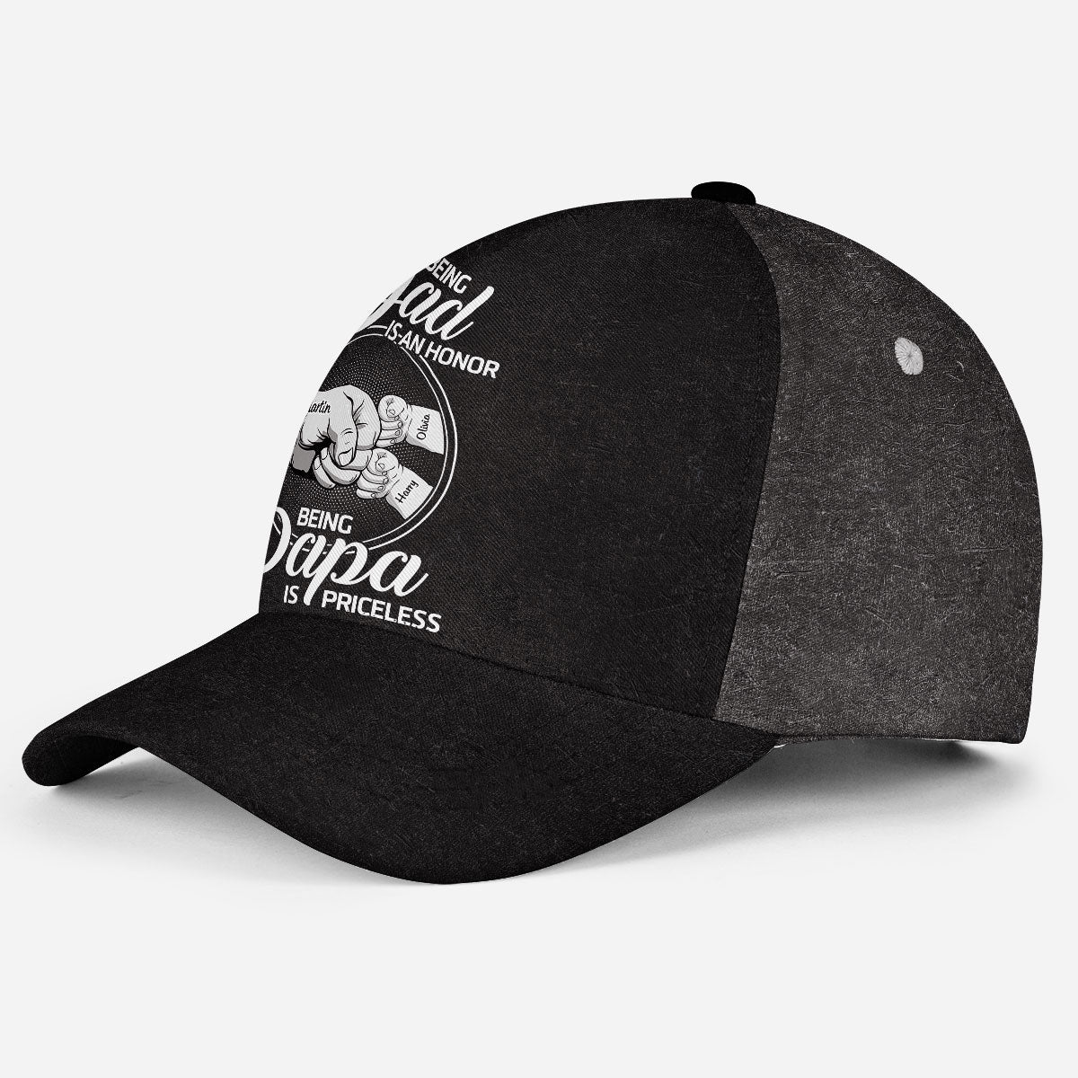 Being Dad Is An Honor - Personalized Classic Cap - Image 3