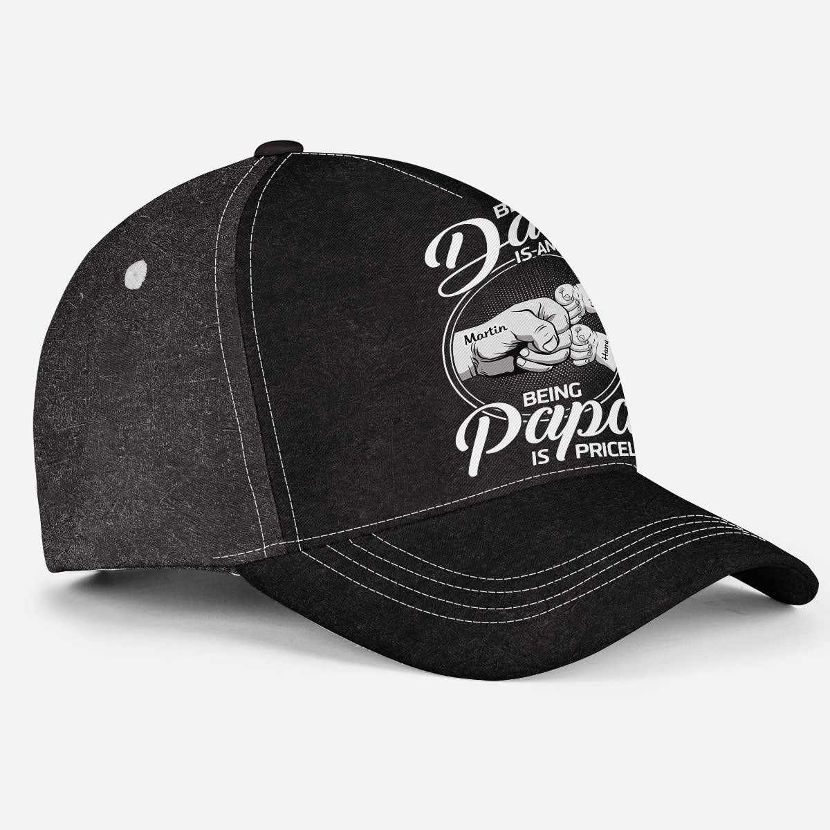 Being Dad Is An Honor - Personalized Classic Cap - Image 4
