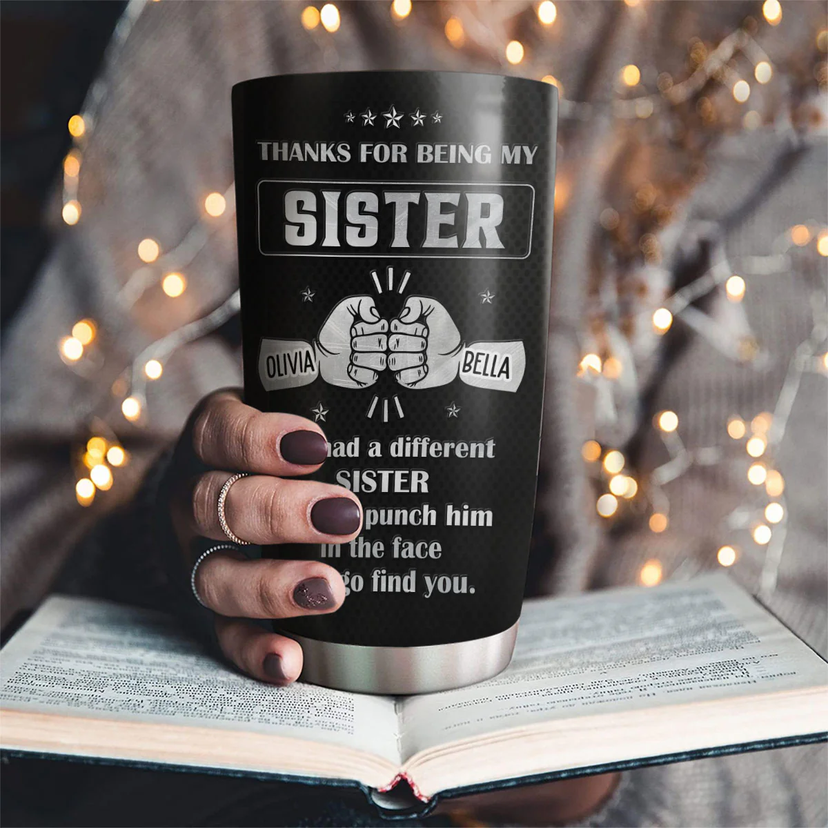 Being My Brother - Personalized Custom Tumbler - Image 3