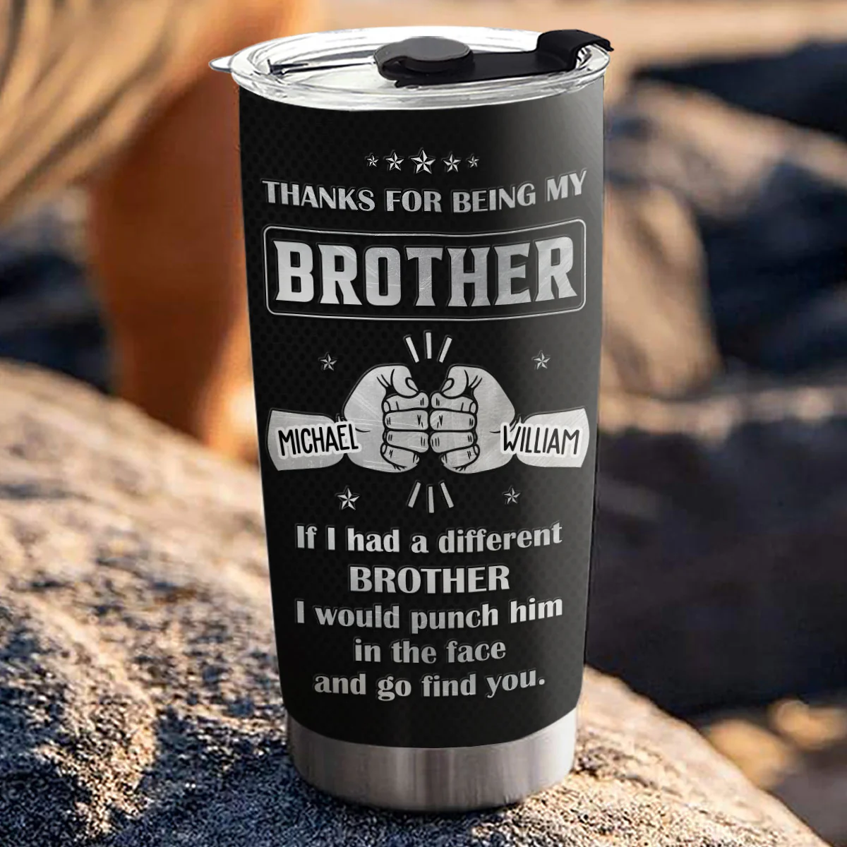 Being My Brother - Personalized Custom Tumbler - Image 5