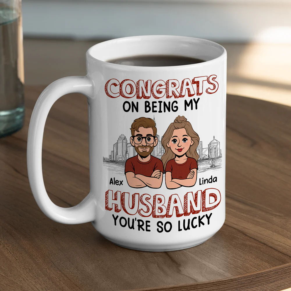 Being My Hubby - Personalized Custom Coffee Mug - Image 6