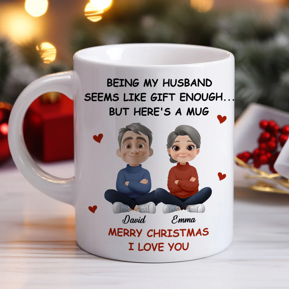 Being My Husband - Personalized Custom Coffee Mug - Image 3