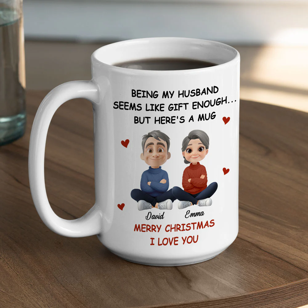 Being My Husband - Personalized Custom Coffee Mug - Image 5
