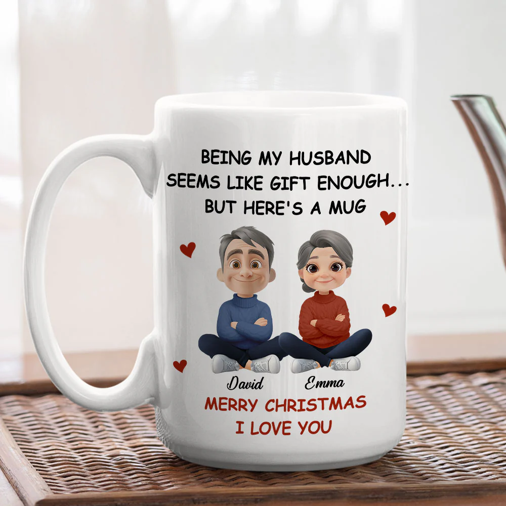 Being My Husband - Personalized Custom Coffee Mug - Image 6