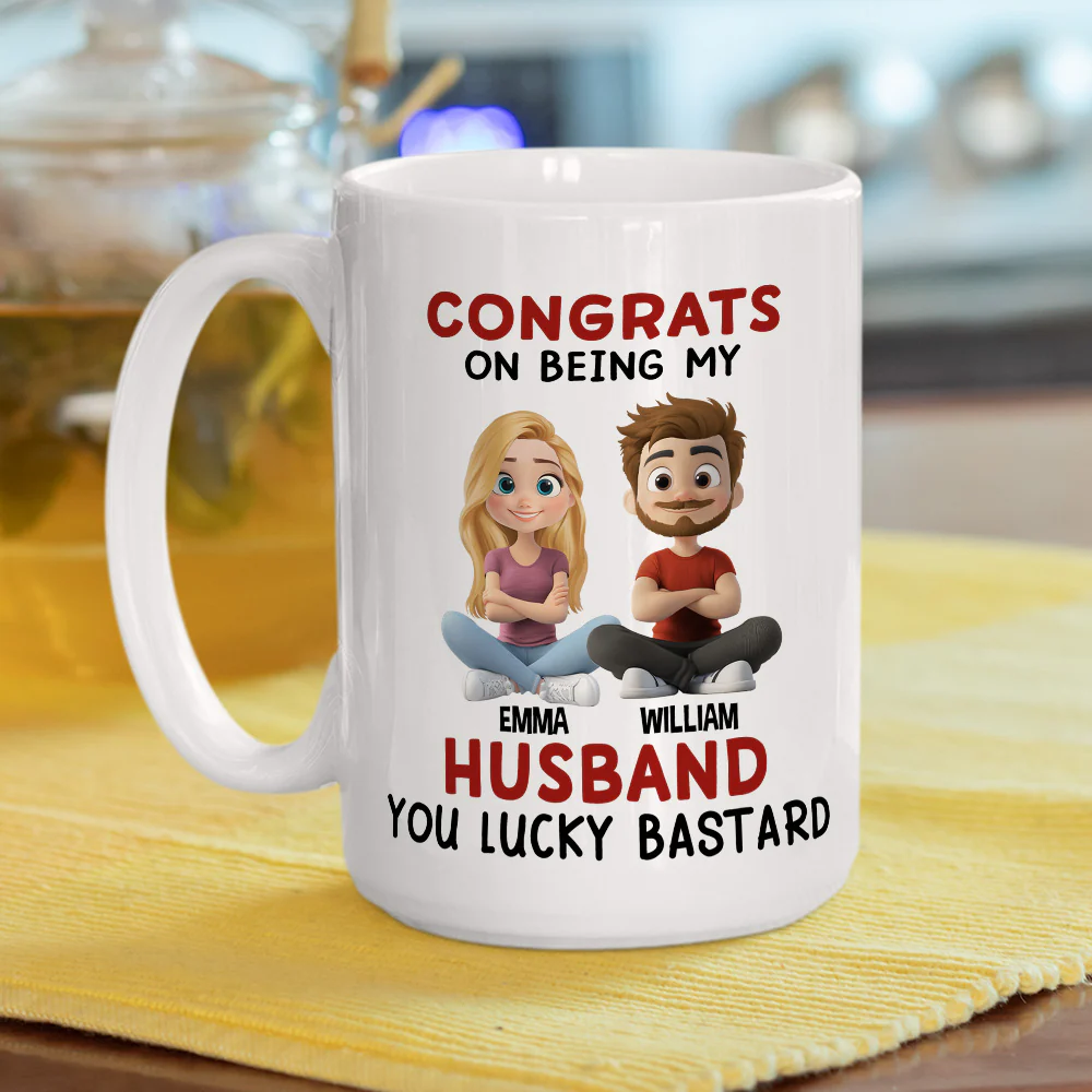 Being My Husband - Personalized Custom Coffee Mug - Image 8
