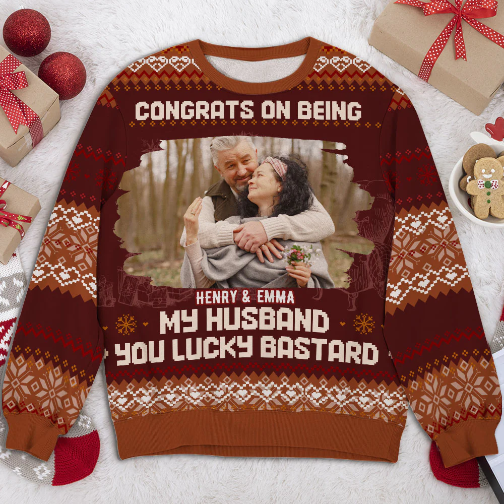 Being My Husband Photo - Personalized Custom All-Over-Print Sweatshirt