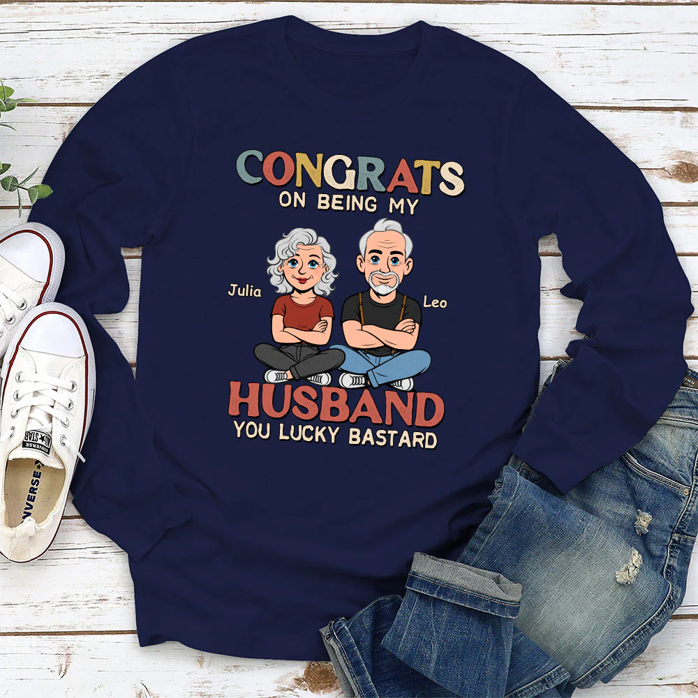 Being My Husband Retro - Personalized Custom Shirt - Image 3